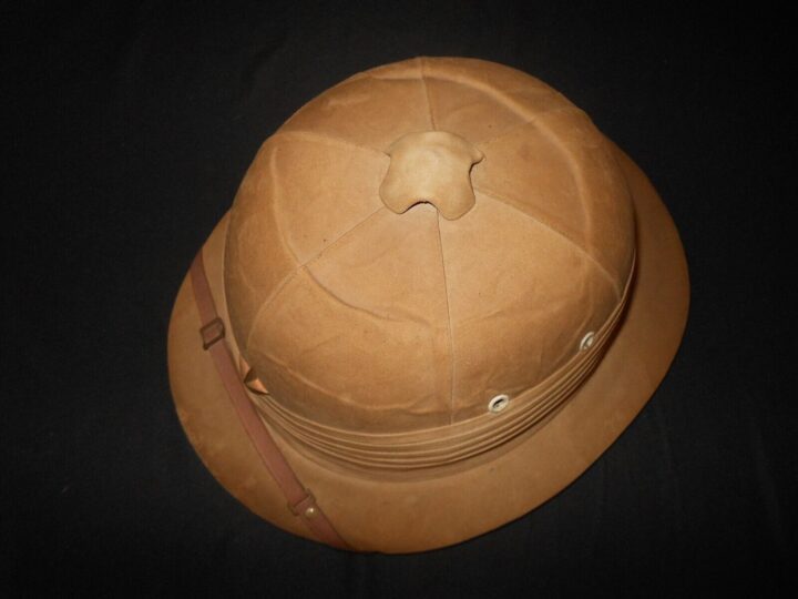 WW2 Imperial Japanese Army - OFFICER TROPICAL PITH HELMET - NICE! - Image 8