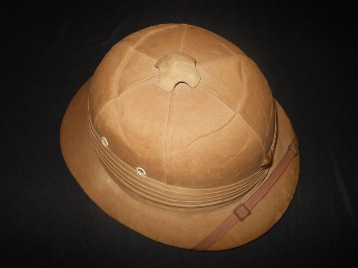 WW2 Imperial Japanese Army - OFFICER TROPICAL PITH HELMET - NICE! - Image 10